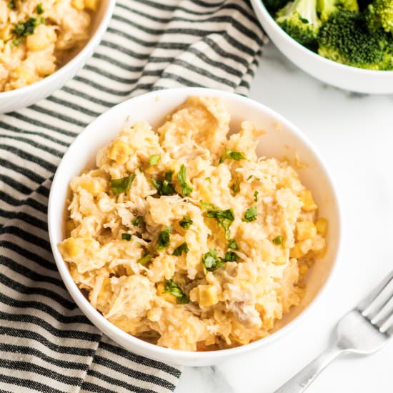 Crockpot Creamy Chicken and Rice - Recipe photo by familyfreshmeals