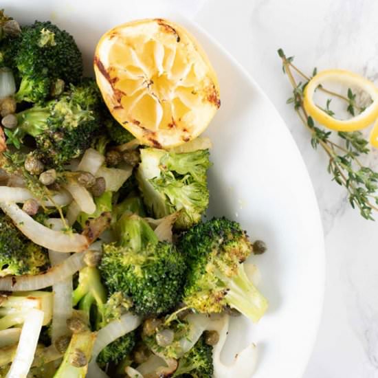Grilled Broccoli and Onions - Recipe photo by LauraY