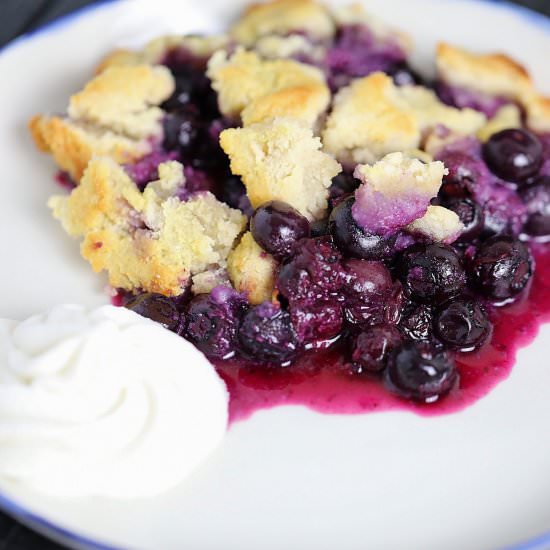 paleo blueberry cobbler - Recipe photo by Lila Ruth Grain Free