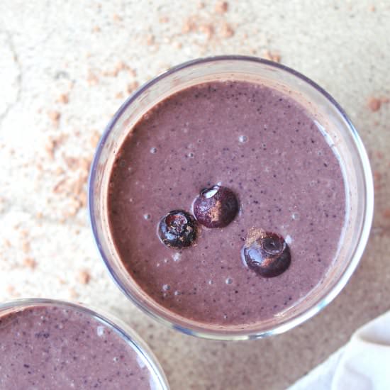 Cacao Blueberry Dessert Smoothie - Recipe photo by berry sweet life