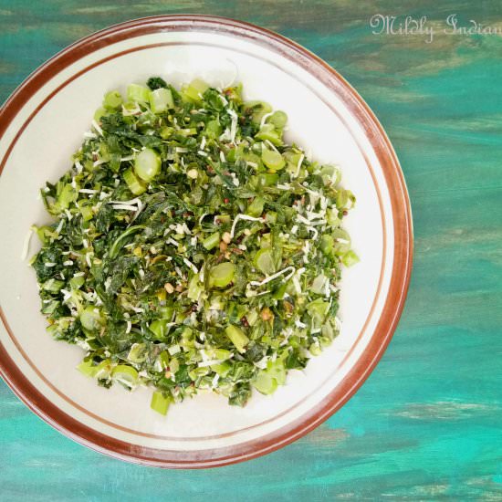 Cheera thoran - Recipe photo by Mildlyindian
