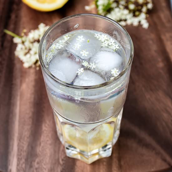 Gin Elderflower Cocktail - Recipe photo by MasalaHerb