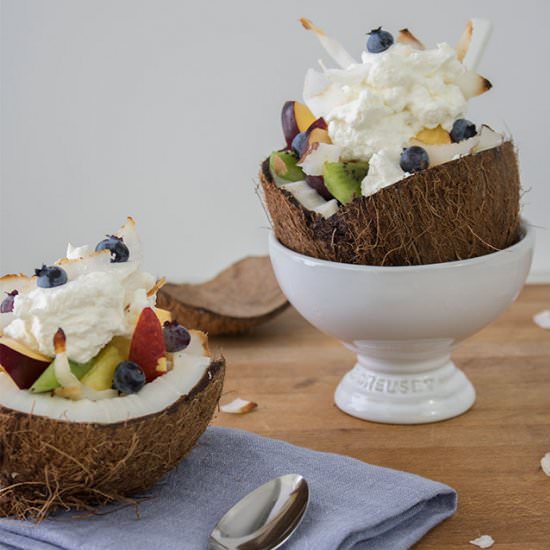 Ambrosia Recipe With Fresh Coconuts - Recipe photo by The Honeycomb Home