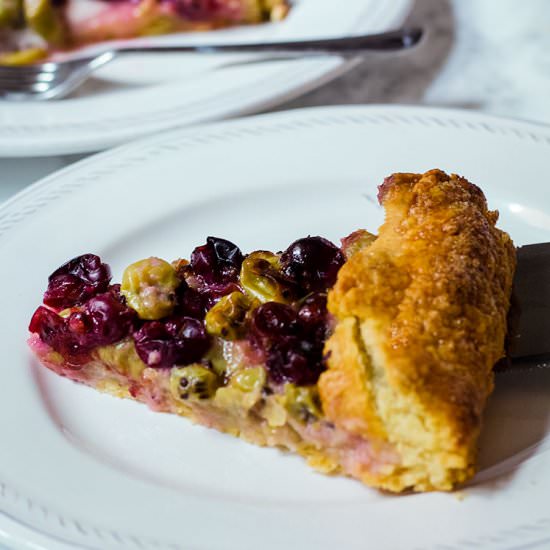 Gooseberry Tart - Recipe photo by Recipe Crumbs