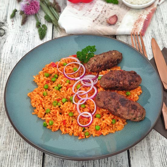 Cevapcici mit Djuvec Reis - Recipe photo by lydiasfoodblog