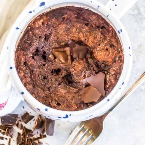 Paleo Chocolate Mug Cake - Recipe photo by Wicked Spatula