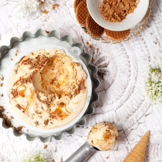 Stroopwafel ice cream - Recipe photo by littlesugarsnaps