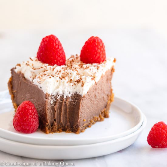 Chocolate Pudding Pie - Recipe photo by confessionsofabakingqueen