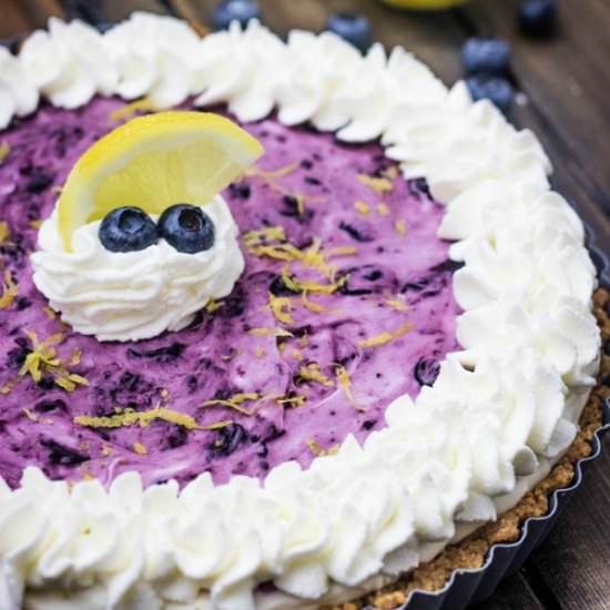 blueberry lemon cheesecake tart - Recipe photo by Sweet Beginnings