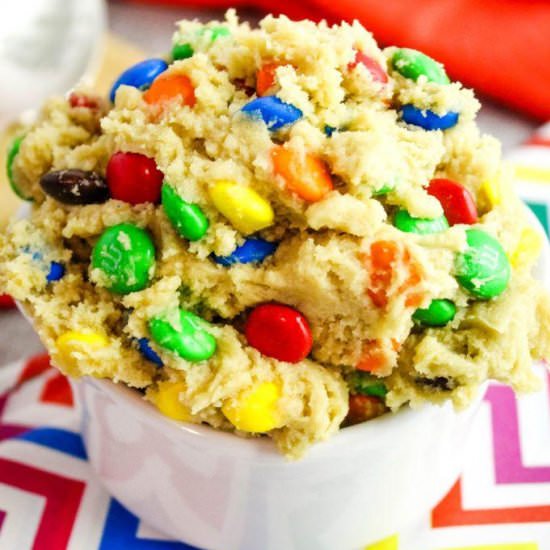 Edible M&M Cookie Dough - Recipe photo by bakingyouhappier