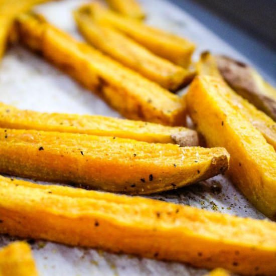 Oven Baked Sweet Potato Fries - Recipe photo by bakingyouhappier