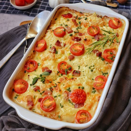 Kartoffel-Kohlrabi Gratin mit Tomat - Recipe photo by Feelgoodfoodandmore