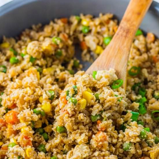 Cauliflower Fried Rice - Recipe photo by savorandsavvy.com