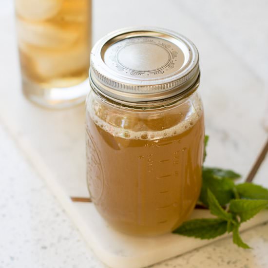 Hops Lemon Verbena Mint Syrup - Recipe photo by LifesLittleSweets