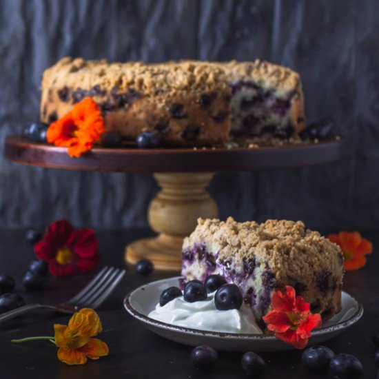 Blueberry Buckle - Recipe photo by twistsandzests