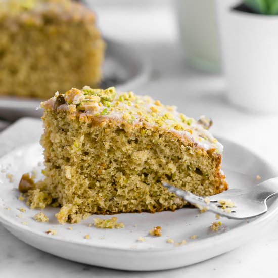 Pistachio Brown Butter Cake - Recipe photo by trufflesandtrends