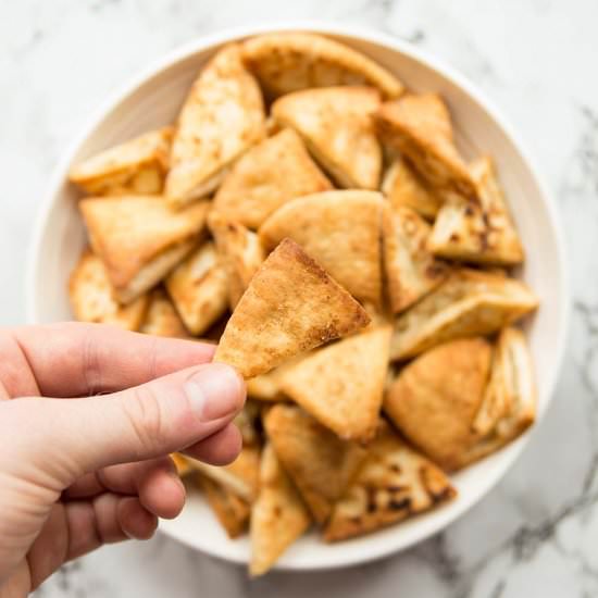 Pita Chips - Recipe photo by dontgobaconmyheart