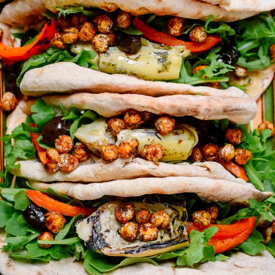 Mediterranean Grilled Flatbread - Recipe photo by evashiva