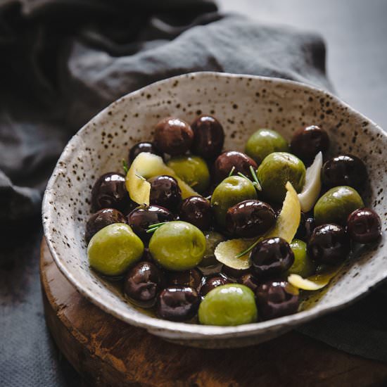 Mediterranean Marinated Olives - Recipe photo by KetoDietApp