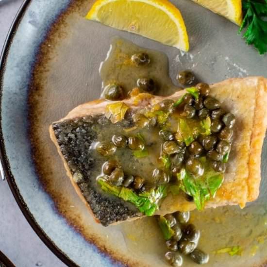 Salmon Meuniere - Recipe photo by becomebetty