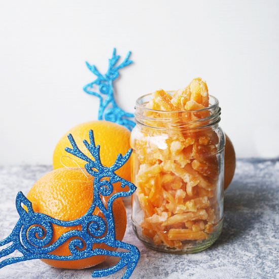 Candied Orange Peel - Recipe photo by Sowmya Sundararajan