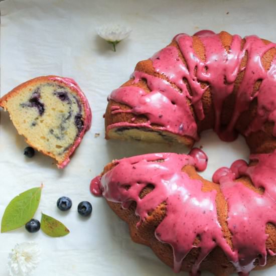 blueberry swirl bundt cake - Recipe photo by wherethewildcakegrows