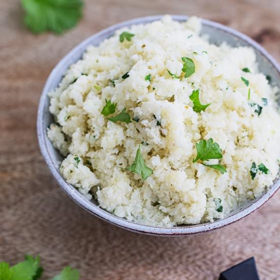Simple coconut cauliflower rice - Recipe photo by k33kitchen