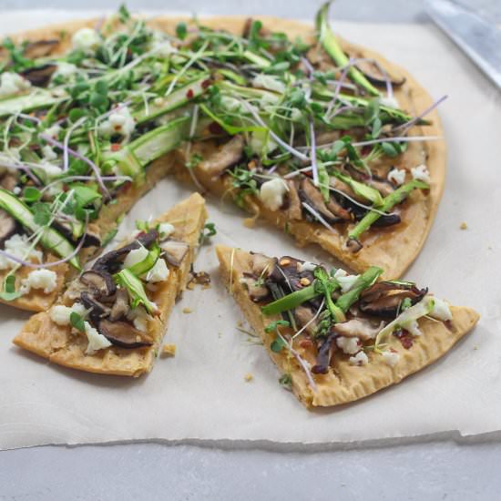 Socca Pizza - Recipe photo by holistic.foodie