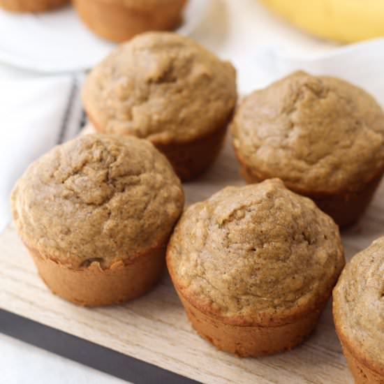 Banana Nut Oat Muffins (GF, DF) - Recipe photo by milehighmitts
