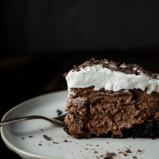 No Bake Chocolate Mousse Pie - Recipe photo by Went Here 8 This