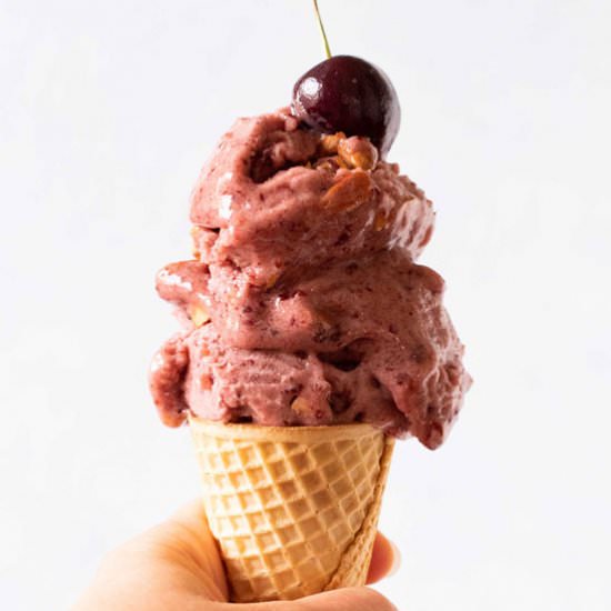 Cherry Almond Nice Cream - Recipe photo by LauraY