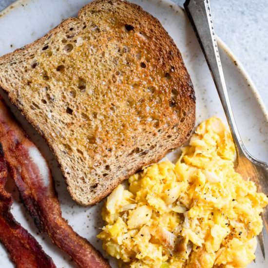 Spanish Cod Scrambled Eggs - Recipe photo by foodfaithfitness