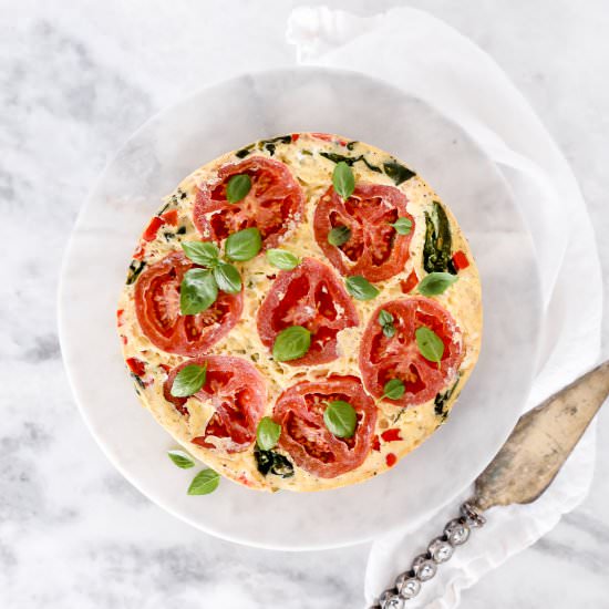 Summer Frittata - Recipe photo by Domestically Blissful