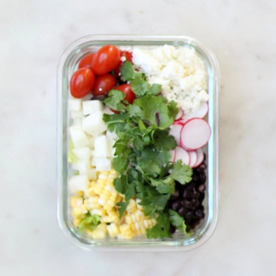 Meal Plan Black Bean Jicama Salad - Recipe photo by Rainbow Delicious