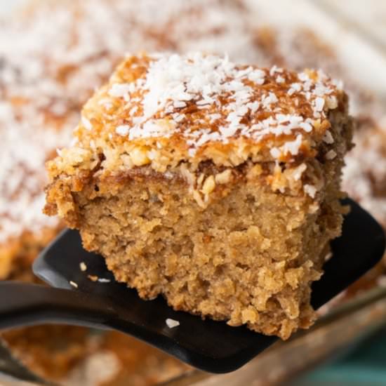 Lazy Daisy Oatmeal Cake - Recipe photo by pamelaz