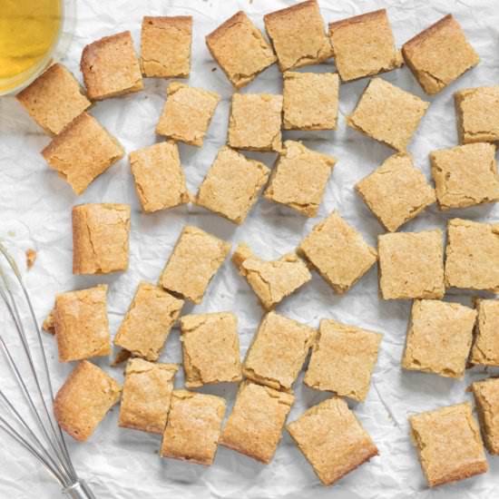 Boozy Bourbon Blondies - Recipe photo by simplegraytshirt