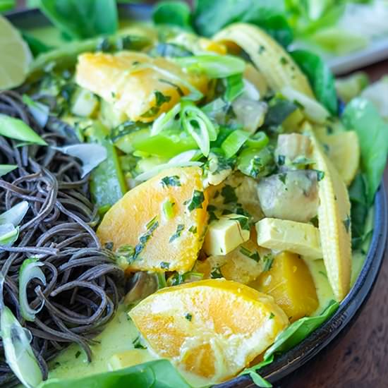 Soba Noodles, Vegetables Coconut G - Recipe photo by Only Gluten Free Recipes