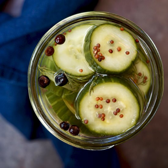 Scandinavian Pickled Cucumbers - Recipe photo by simmerandsauce