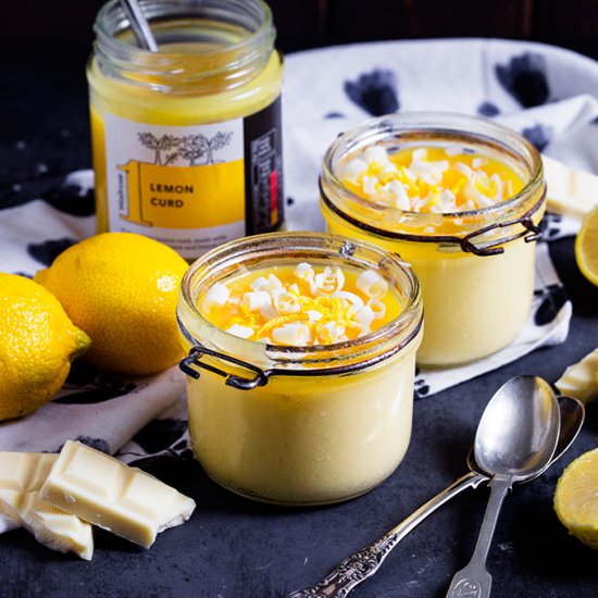 White Choc and Lemon Pots de Creme - Recipe photo by anniesnomsblog
