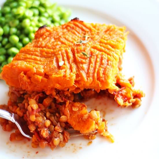 Sweet Potato Shepherd's Pie - Recipe photo by veganwithgusto