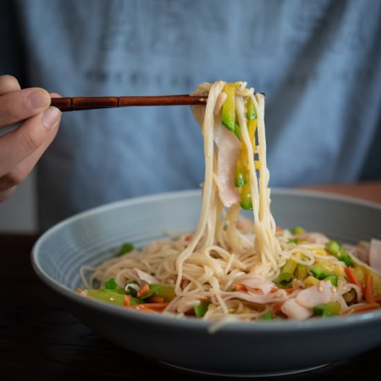 One Pot Korean Noodles and Vegetabl - Recipe photo by beyondkimchee