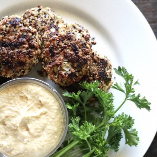 Quinoa Patties - Recipe photo by wholesomellc