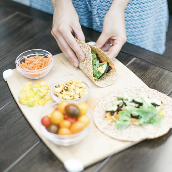 Veggie Wraps - Recipe photo by wholesomellc