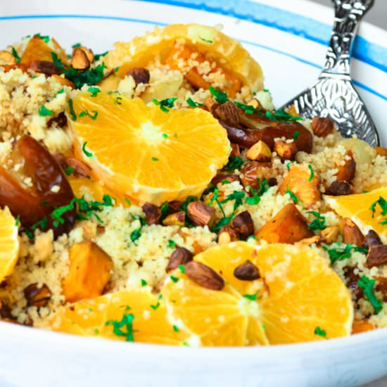Couscous Roasted Sweet Potatoes - Recipe photo by hadias lebanese cuisine