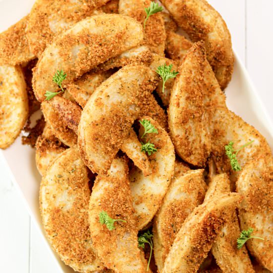 Crispy Baked Wedge Fries - Recipe photo by whippeditup