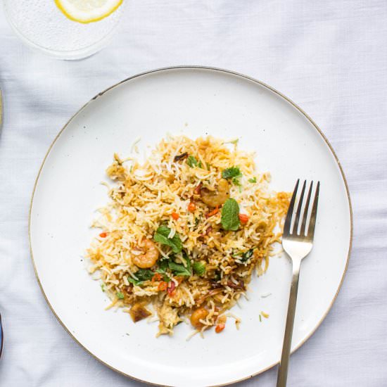 Prawn Biryani - Recipe photo by pakistaneats
