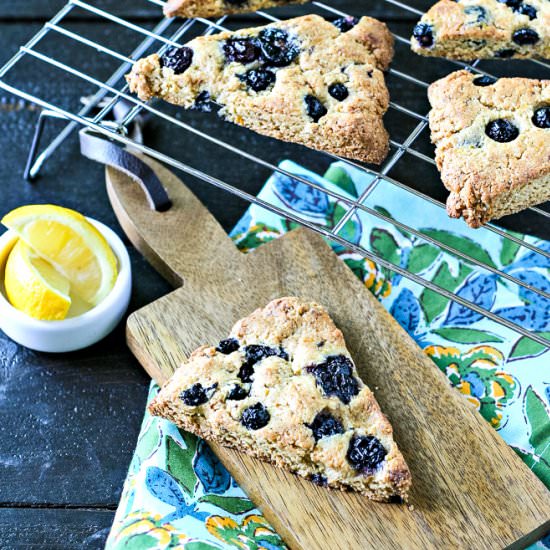 Gluten Free Blueberry Lemon Scones - Recipe photo by EverydayMaven
