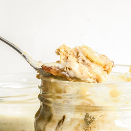 Peanut Butter Banana Pudding - Recipe photo by The Desserted Girl
