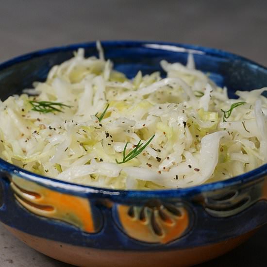Romanian White Cabbage Salad – Sala - Recipe photo by Venturists