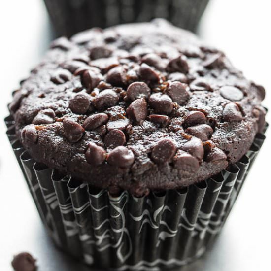 Triple Chocolate Zucchini Muffins - Recipe photo by Averie